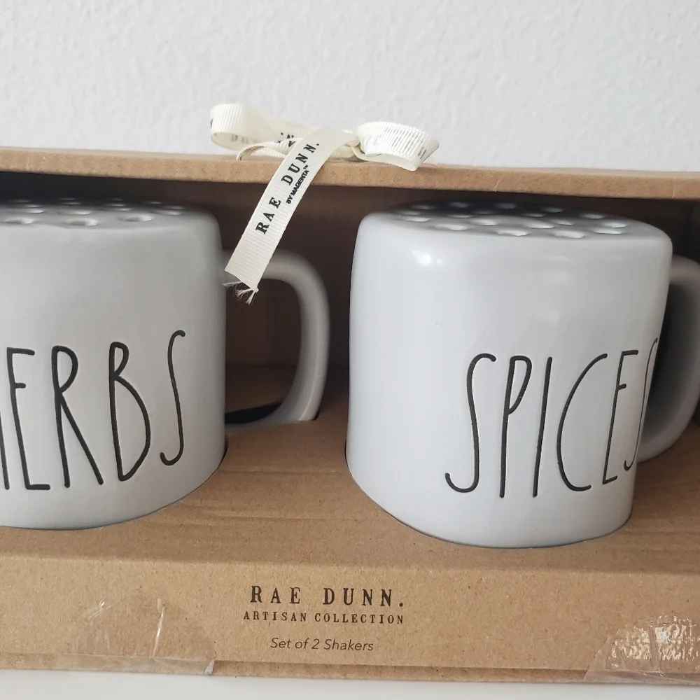 Rae Dunn Herbs and Spice Shakers Set